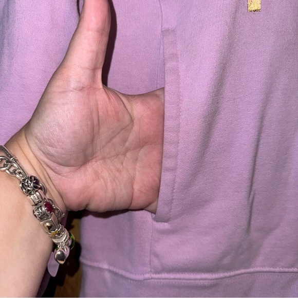 THE NORTH FACE Trivert Patch Pullover Hoodie TNF Purple Size Small - Picture 3 of 12